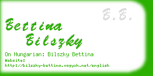 bettina bilszky business card